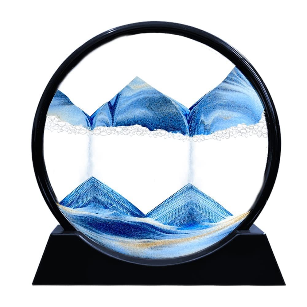 3D Hourglass - Sand Landscape in the Open Sea