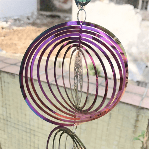 Colorful Outdoor Rotating Wind Chime