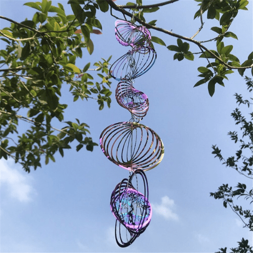 Colorful Outdoor Rotating Wind Chime