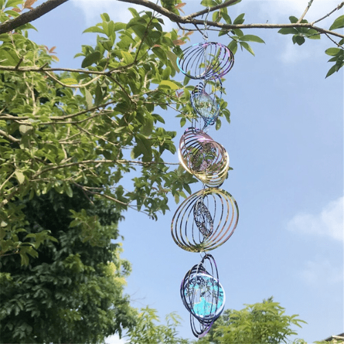 Colorful Outdoor Rotating Wind Chime