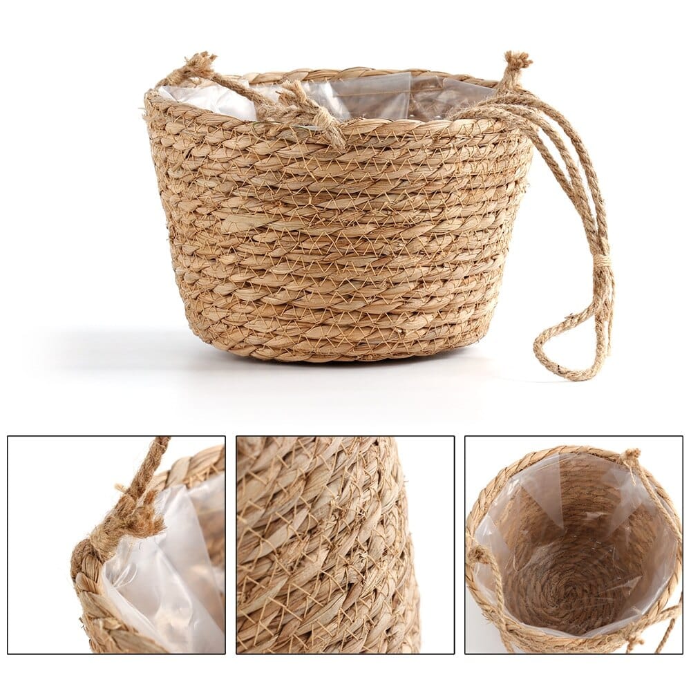 Hanging Woven Flower Pot