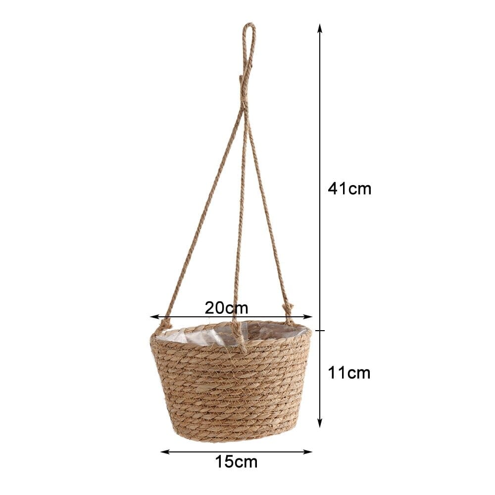 Hanging Woven Flower Pot