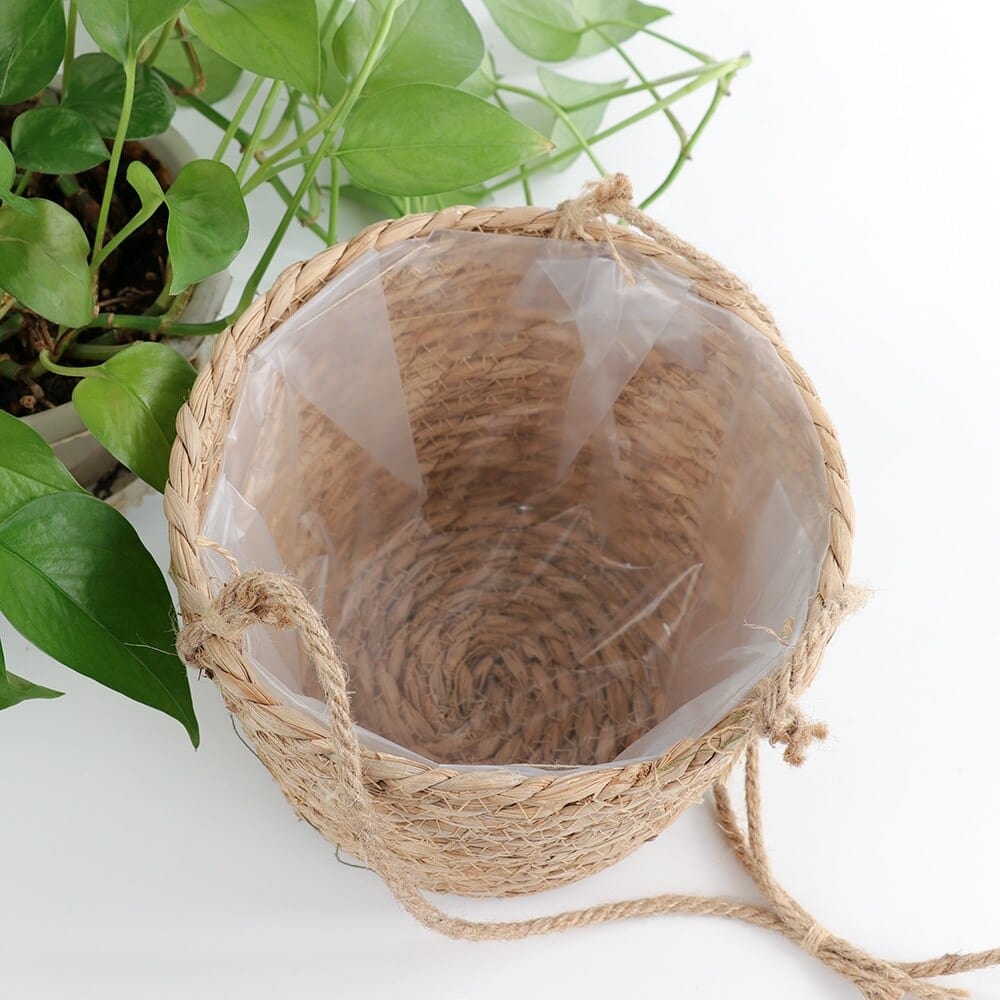 Hanging Woven Flower Pot